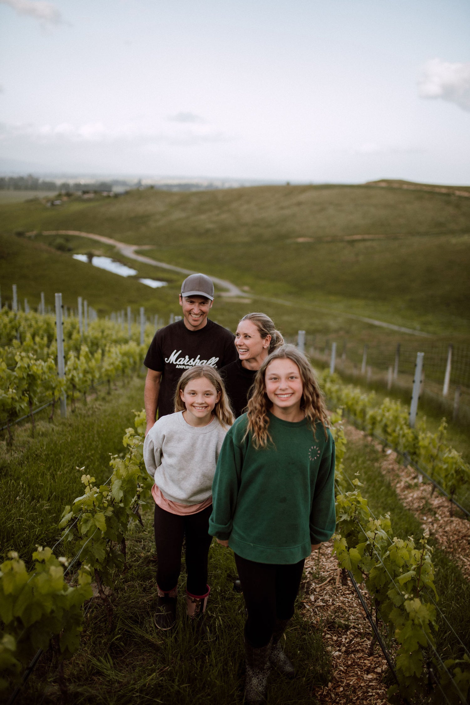 The Cook Family owners of the Nous Vineyard in Marlborough, New Zealand.